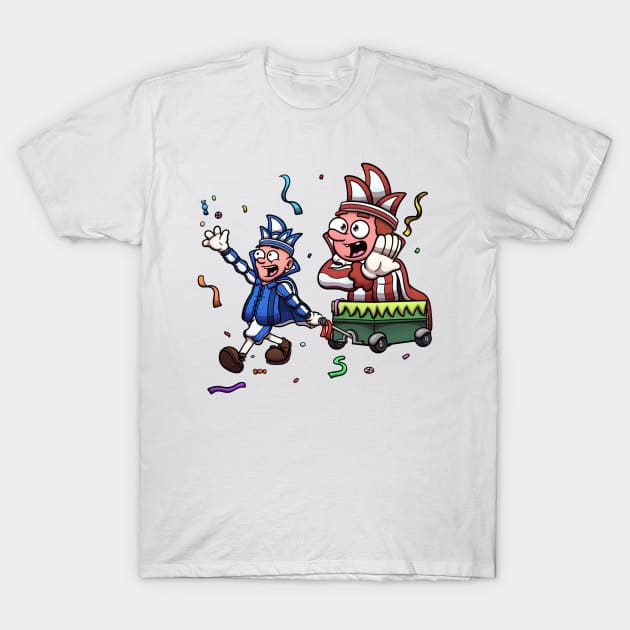 Carnival Guy Walking In A Parade T-Shirt by TheMaskedTooner